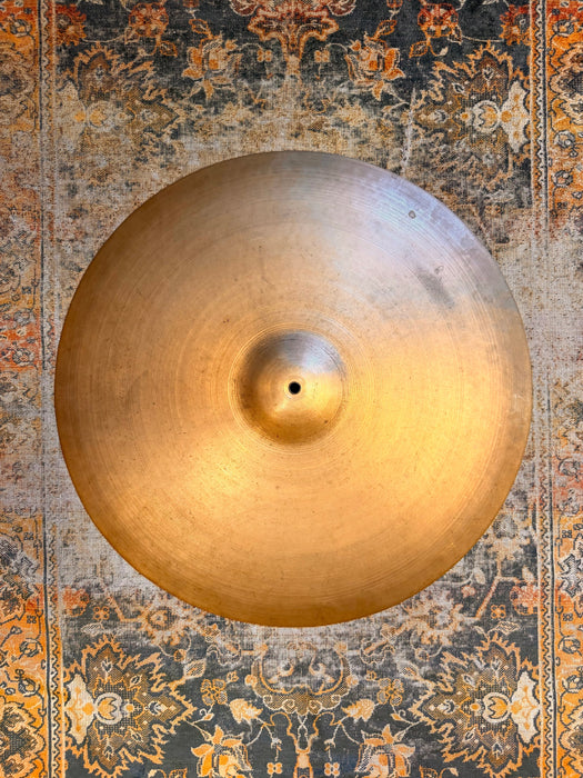 Rare 1940s Vintage Zildjian TRANS STAMP 22” THIN Crash Ride ONLY 2590 g Truly Hand Hammered