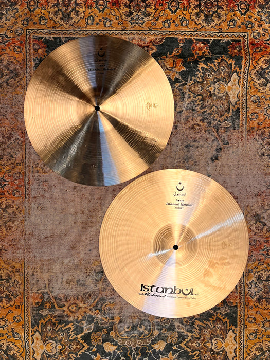 Rare ULTRA WARM Huge 16” ISTANBUL Mehmet NOSTALGIA Hihats 1217 1362 g PERFECT Amazing