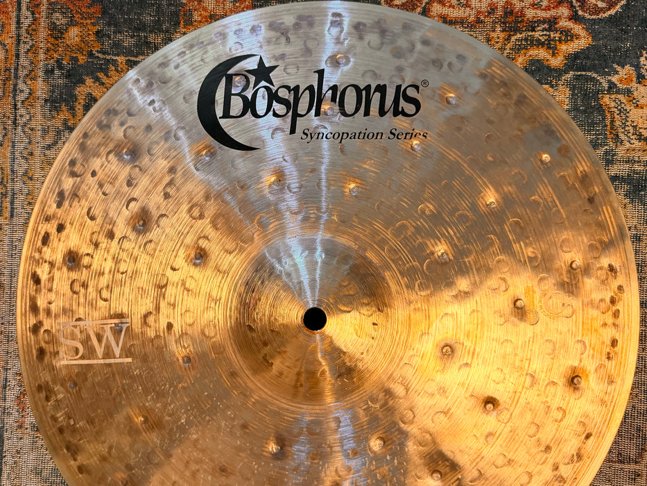 Unique HUGE 15” Dark Complex Bosphorus Syncopation SW Hihats 1050 1250 g Beautiful!