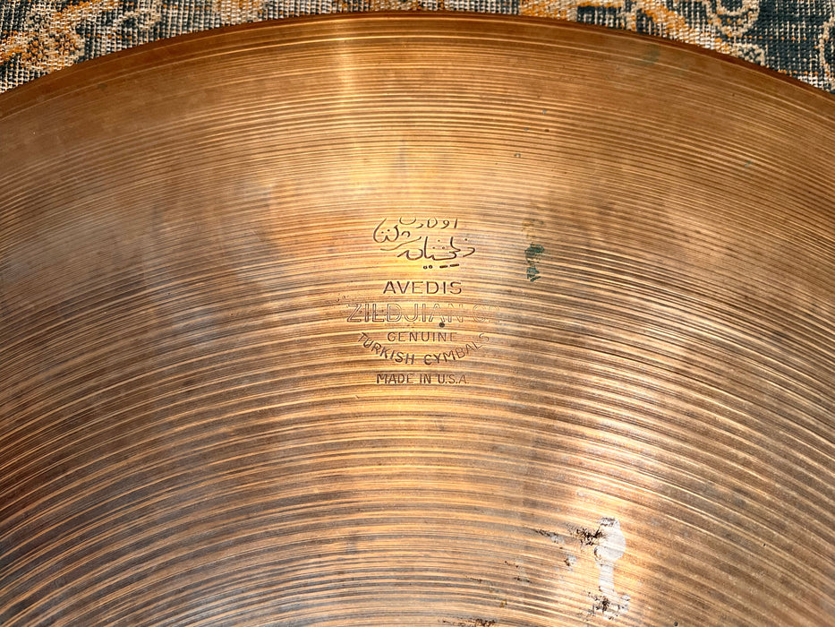 Rare Vintage 1950s Zildjian 24” BLOCK STAMP Ride Crash 3546 g INSANELY BEAUTIFUL! Does It ALL!!