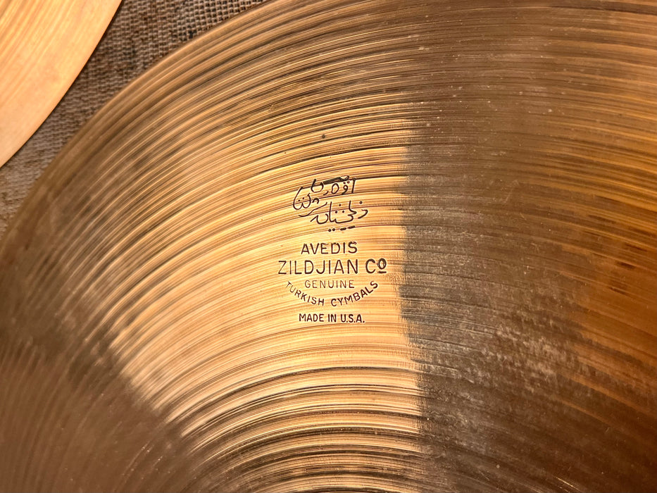1960s Vintage Zildjian EARLY New Beat Hihats 14” 923 1249 g Focused w Light Lively Complexity