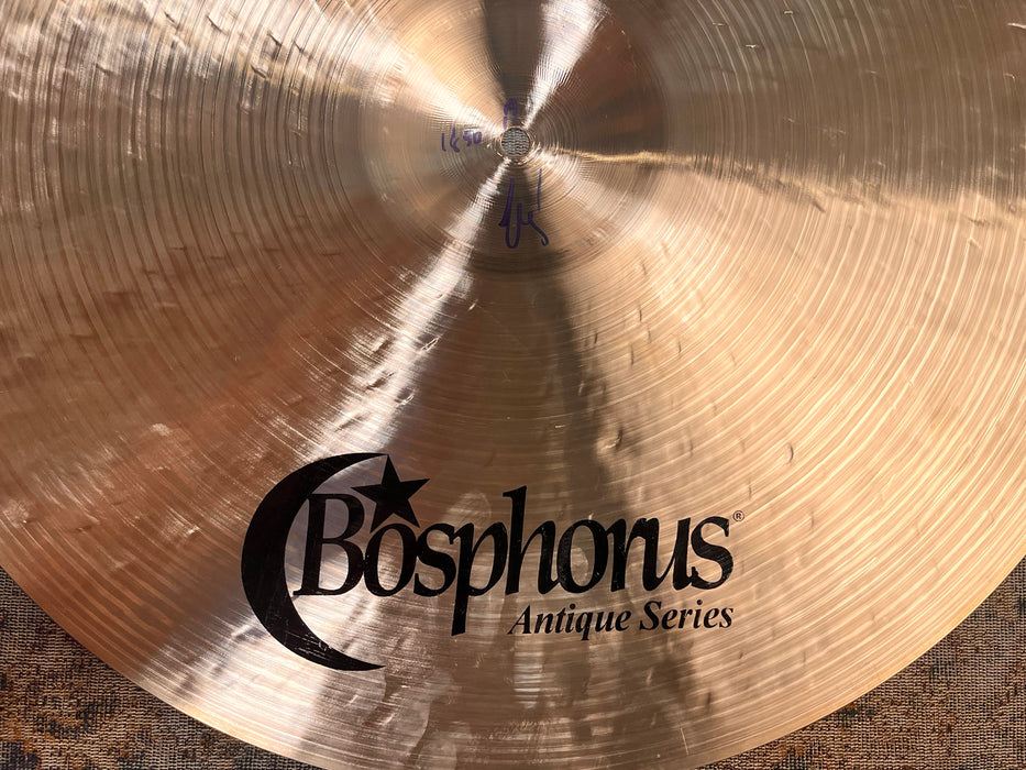 Bosphorus Antique 20” Ride Sultan 1850 g Perfect! Light Hand Hammered Complexity