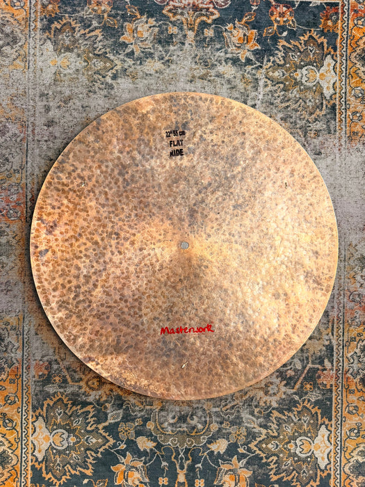 UNIQUE Masterwork 22” TURK Style FLAT RIDE w TAMBOURINE JINGLES Effects Ride 2574 g MINT! Sounds Awesome!