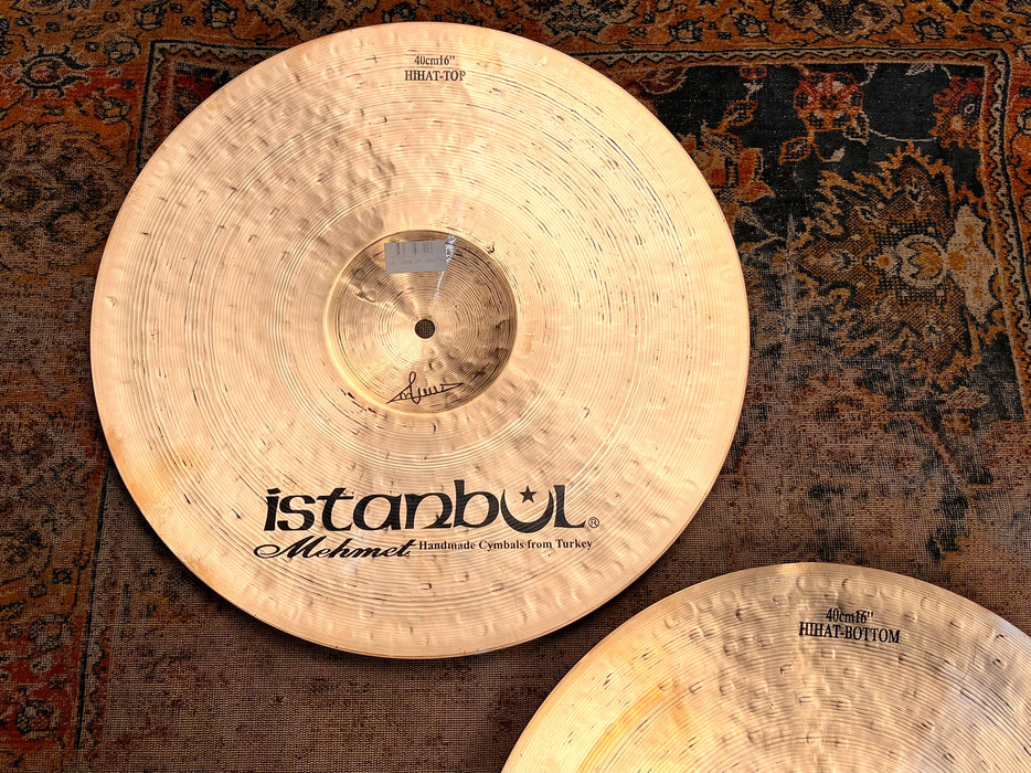 Rare MASSIVE Istanbul Mehmet LEGEND DRY 16” Hihats 1267 1467 g MINT GORGEOUS Hand Hammered