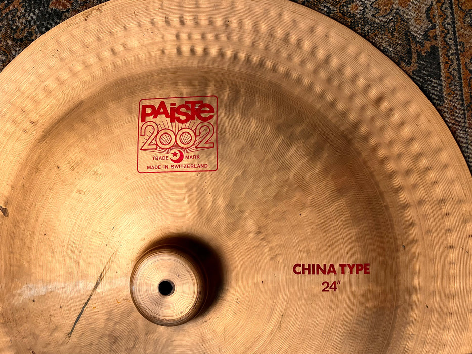 Ultra RARE Paiste 24” 2002 China Type! DANNY CAREY! From 1982! Log Discontinued! MASSIVE BEAST! 3248 g