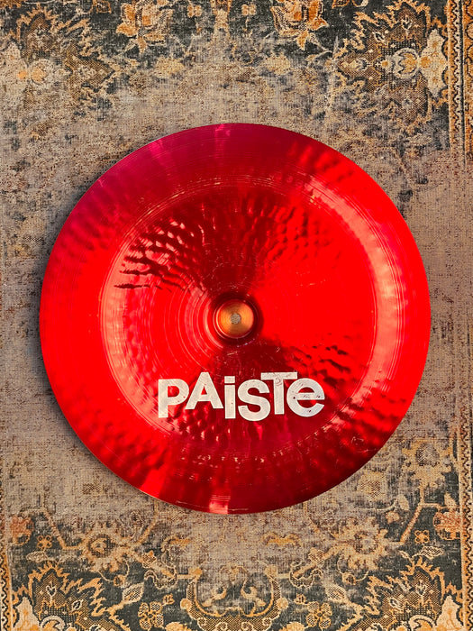 THE ORIGINAL Vintage PAISTE COLORSOUND 5 China Type 18” DEEP CRIMSON RED! 1270 g