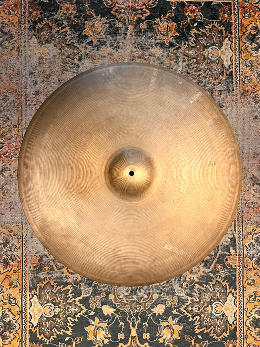 Massive Rare DARK Semi-DRY Vintage Zildjian 1960s 24” Ride Crash 3760 g GORGEOUS DARK 60 Year Old 24”