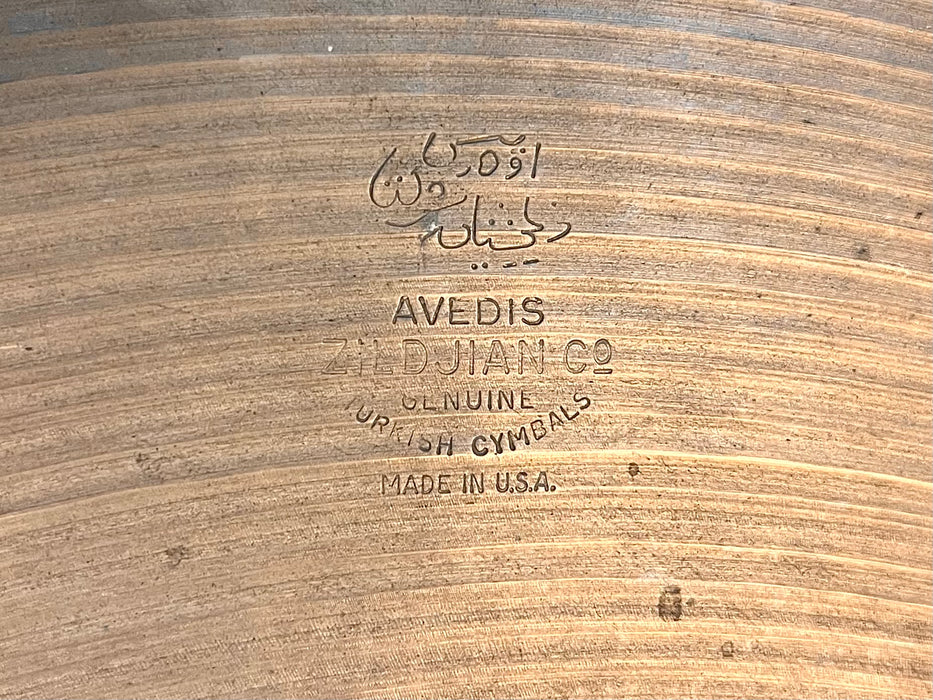 Massive Rare DARK Semi-DRY Vintage Zildjian 1960s 24” Ride Crash 3760 g GORGEOUS DARK 60 Year Old 24”