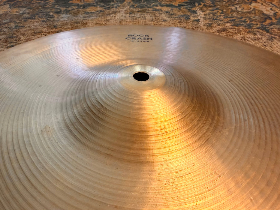 Discontinued FULL Zildjian FACTORY ROCK Crash 18”  HUGE Iconic Crash Crash/Ride Tone 1722 g