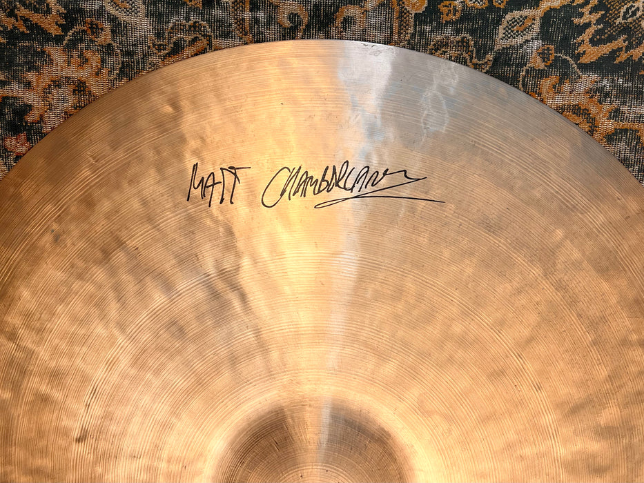 Istanbul AGOP Original MATT CHAMBERLAIN 23” Ride 2449 g ULTRA RARE COLLECTIBLE! Complex