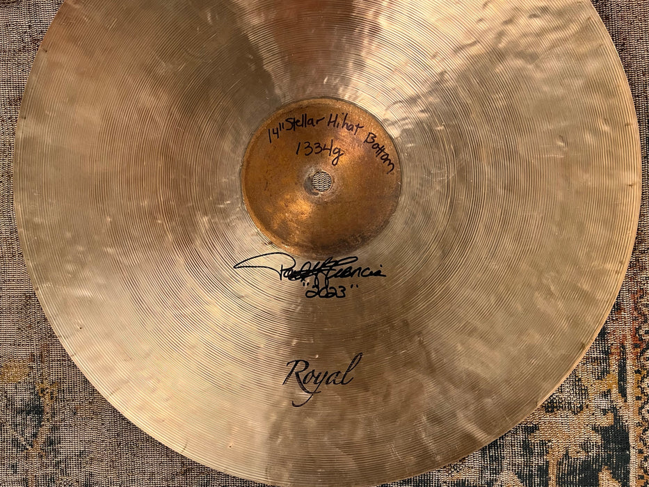Paul Francis Custom CYMBAL CRAFTSMAN Hihats 14” 1058 1334 g RAW BELL WARM Semi-Dark MINT!
