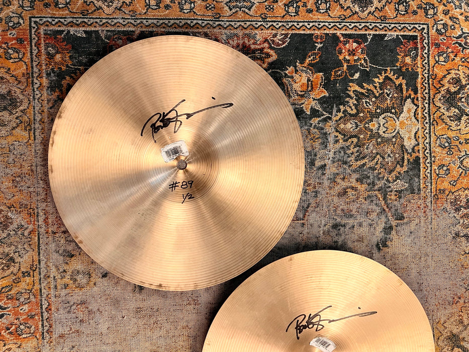 PETER ERSKINE’s HIHATS! Zildjian New Beat 14” Hihats 1073 1331 g Belonged to and Signed By Erskine! Sound Awesome