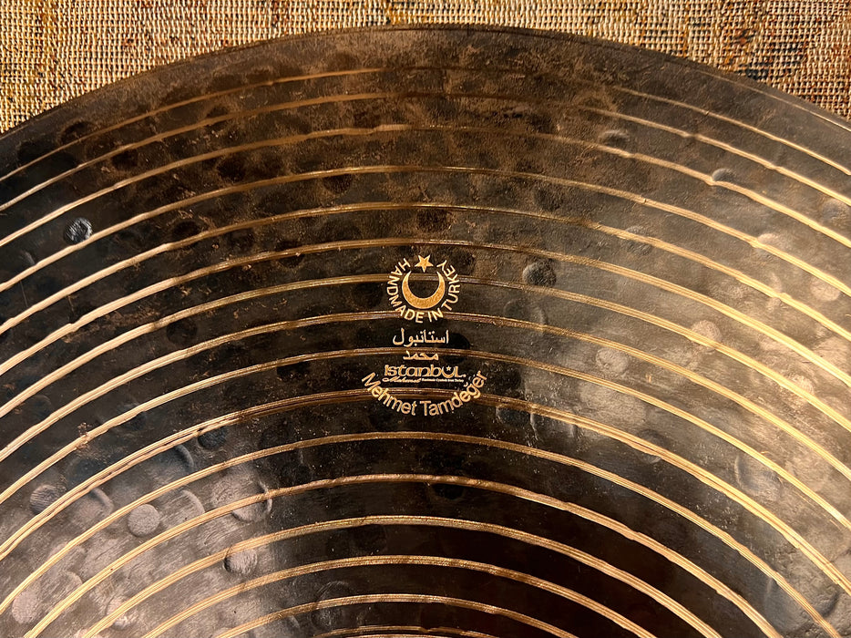 Dark Dry ISTANBUL Mehmet Kirkor K Crash 18” 1427 g PERFECT! Soft Alloy! BLACK & GOLD Craftsmasnhip