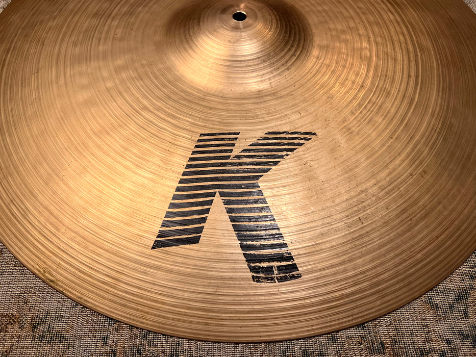 Rare 80s Zildjian 22” K Heavy Ride BRILLIANT 3496 g DARK Smooth! Great Definition! VINNIE