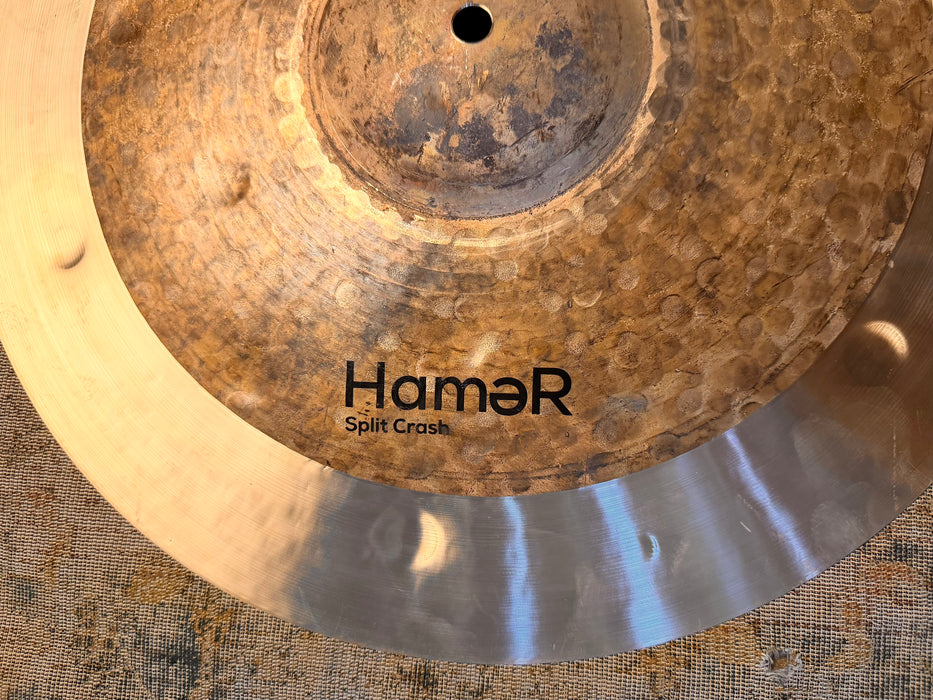 DARK 1/2 LATHE ISTANBUL Mehmet 17” SPLIT CRASH Complex Deep Hammer Hybrid 1118 g MINT! Hamer