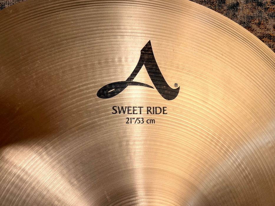 Zildjian SWEET RIDE 21” CRASH IMMACULATE Shape! Only 2316 g Glowing Warm! Versatile!