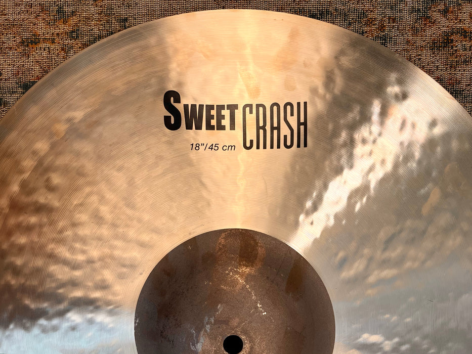 Zildjian K SWEET CRASH 18” ONLY 1262 g PERFECT! Clean! Dark! DON’T Pay $420 For A Guess! Listen!