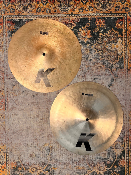 Zildjian K Hihats 14” DARK CRISP and Articulate! 1118 1326 g Versatile! Don’t Pay $600! EAK ish