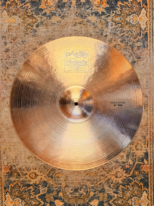 LATHED BELL Paiste PROTOTYPE DARK SMOOTH CLEAN 20” Original Twenty Series IMMACULATE! 2674 g