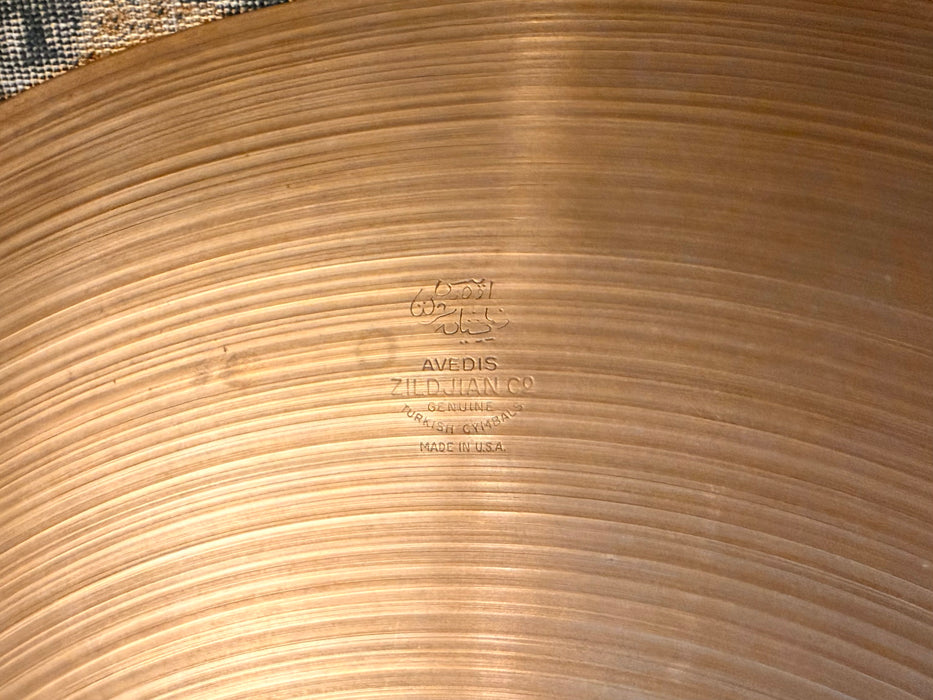 1960s Vintage Zildjian 22” LUSH Light Crash Ride 2754 g Hand Hammered! Versatile! Smooth!