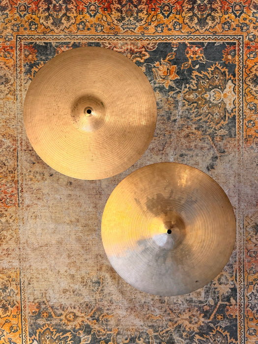 HOLY GRAIL VINTAGE Zildjian PAPER THIN ISTANBUL K HIHATS 14” 696 868 g Dry Complex Incredible!