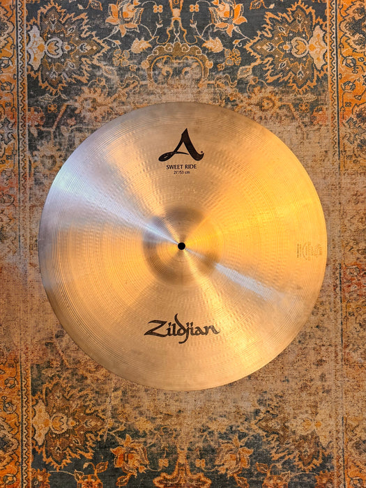 Zildjian SWEET RIDE 21” CRASH Only 2366 g Glowing Warm! Versatile! CLEAN! Why Pay $445?