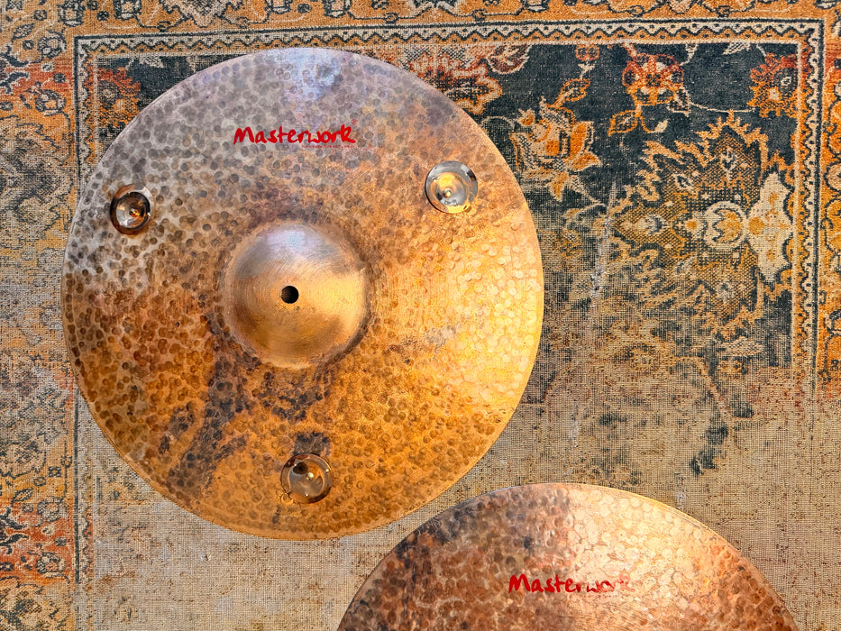 DARK DRY MASTERWORK 16” PAPERTHIN Hihats w JINGLES 912 1091 g Unlathed TURK! REMIX