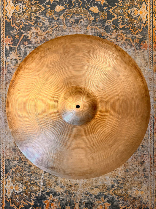 Vintage Zildjian 1960s HAND HAMMERED Thin 22” Crash Ride AMAZING! Dark w Low Profile! 2415 g