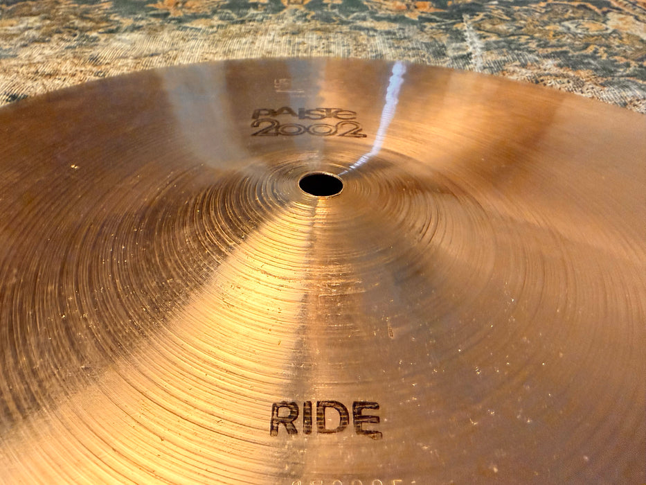 ULTRA RARE Vintage Paiste 2002 FACTORY 17” RIDE BLACK LABEL! YES 17”!! 1427 g TIGHT QUICK Response