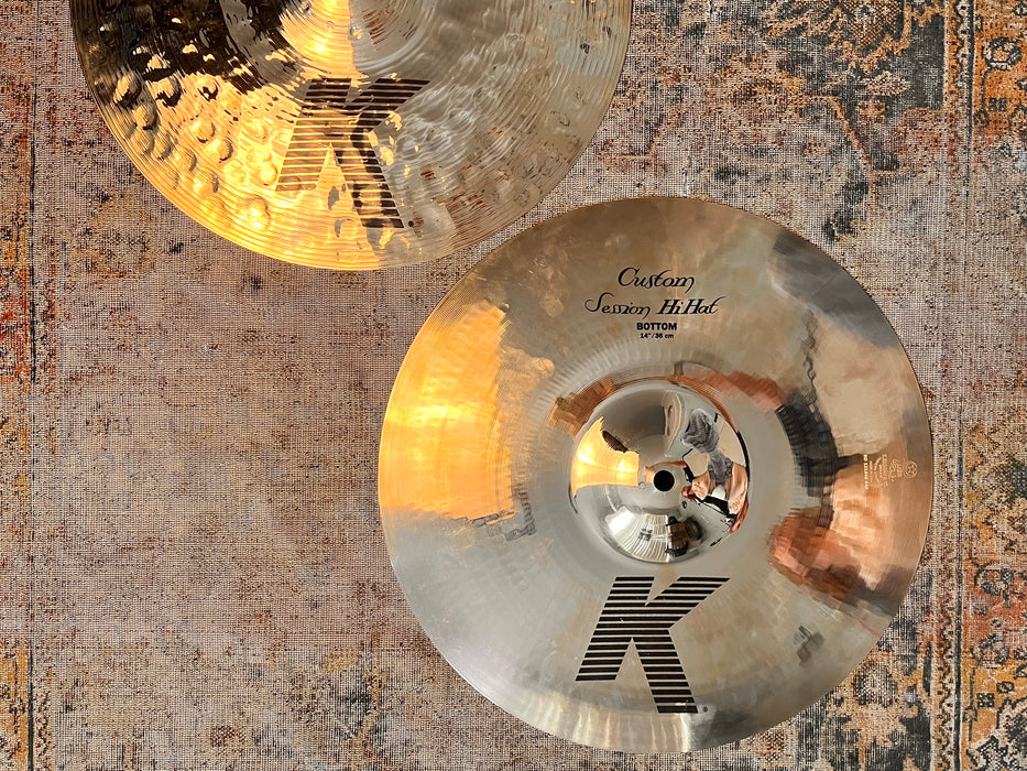 Zildjian K Custom SESSION STEVE GADD Hihats 14” 998 1018 g IMMACULATE Don’t Pay $630 For A Guess!