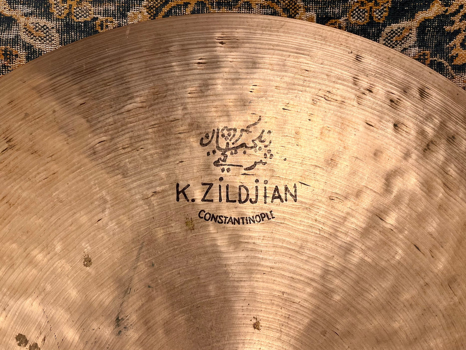EARLIER Zildjian K CONSTANTINOPLE 22” MEDIUM THIN HIGH 2454 g Glowing Warm Smoky CRASHABLE