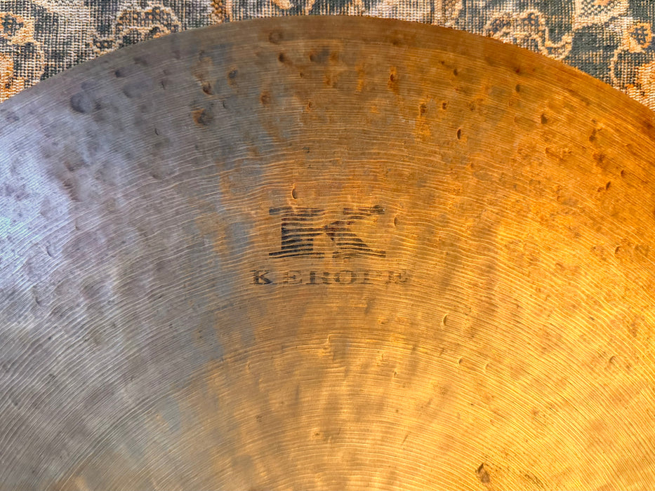 FIRST YEAR ZILDJIAN ORIGINAL KEROPE 22” Ride Crash 2402 g SOUNDS AMAZING! Light Dry!