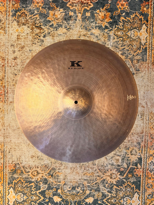 Zildjian KEROPE 20” Ride Crash THE ORIGINAL Smooth CLEAN! 1982 g Semi DRY Crashable! Deep Patina