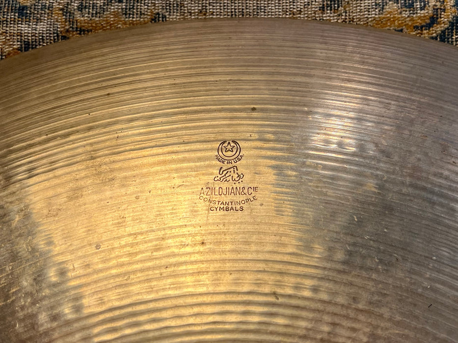 Rare Vintage 1970s A & CIE Zildjian Ride 22” 3744 g The Original BRILLIANT