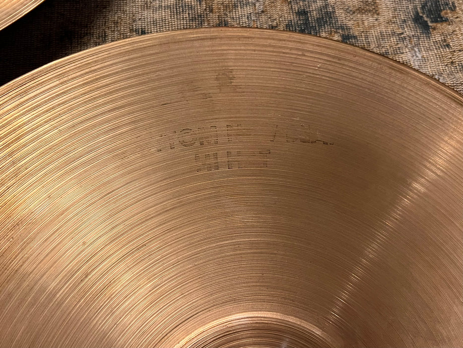 Dry CRISP 1960s Vintage Zildjian EARLY New Beat 14” Hihats 957 1552 g