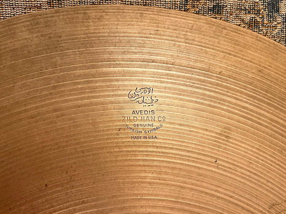 1960s Vintage Zildjian 20" Ride Crash 2407 g DRY SMOOTH And Versatile! CLASSIC 60s Tone!!