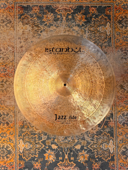 Istanbul AGOP SE 24” JAZZ Ride ULTRA DARK MASSIVE 2 Footer! PERFECT Shape! 2674 g