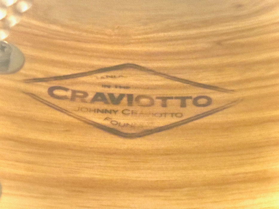 UNIQUE CRAVIOTTO Private Reserve SOLID ASH Snare Drum with Diamond Inlay! 5.5” X 14” STUNNING! Mint!