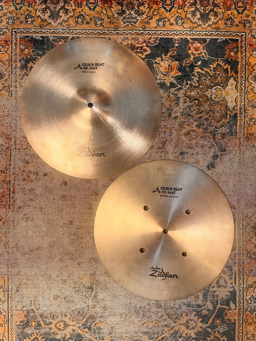 Zildjian QUICK BEAT 14” Hihats 1130 1480 g CRISP Tight DRY! FOCUSED!  Vinnie Colauita!