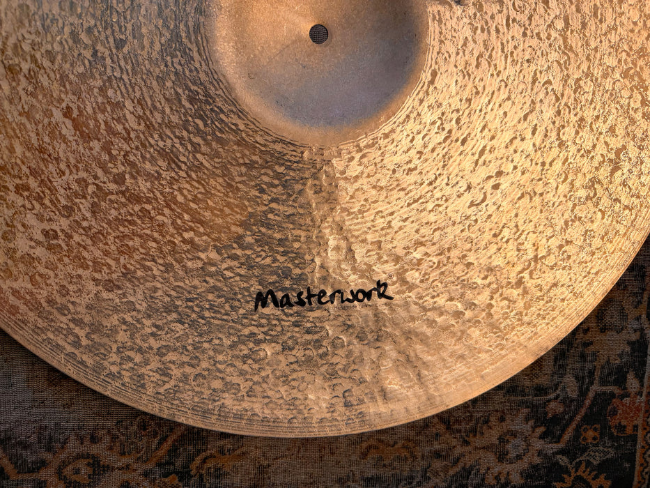 PRE AGED Paperthin Masterwork Prototype 22” Crash Ride DARK Smoky Bendable ONLY 1839 g
