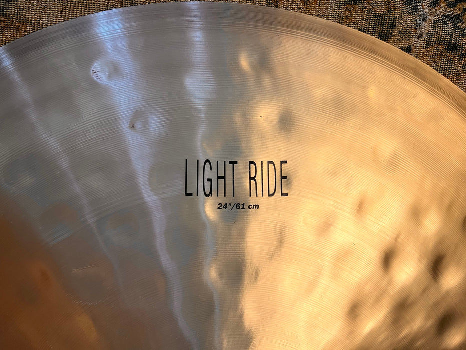 Zildjian 24” K LIGHT RIDE Perfect! MASSIVE 2 Foot Golden GLOWING Complex Beauty! 3017 g! MINT