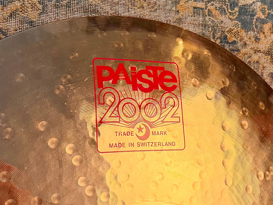 Rare PAISTE 2002 WILD CRUSH RIDE 19” 1754 g Reflector BIG BELL FULL Crash Ride! Discontinued! CLEAN!
