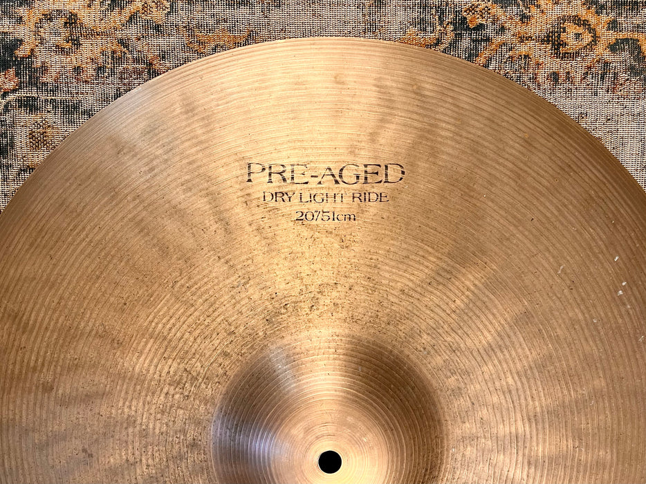 Zildjian K PRE AGED DRY LIGHT Ride 20” ONLY 1995 g RARE DISCONTINUED THIN ONE!