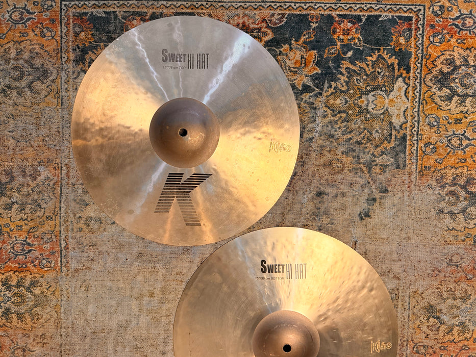Zildjian K SWEET Hihats 15” Crisp, DARK Complex Mellowed 1078 1695 g WHY Pay $720