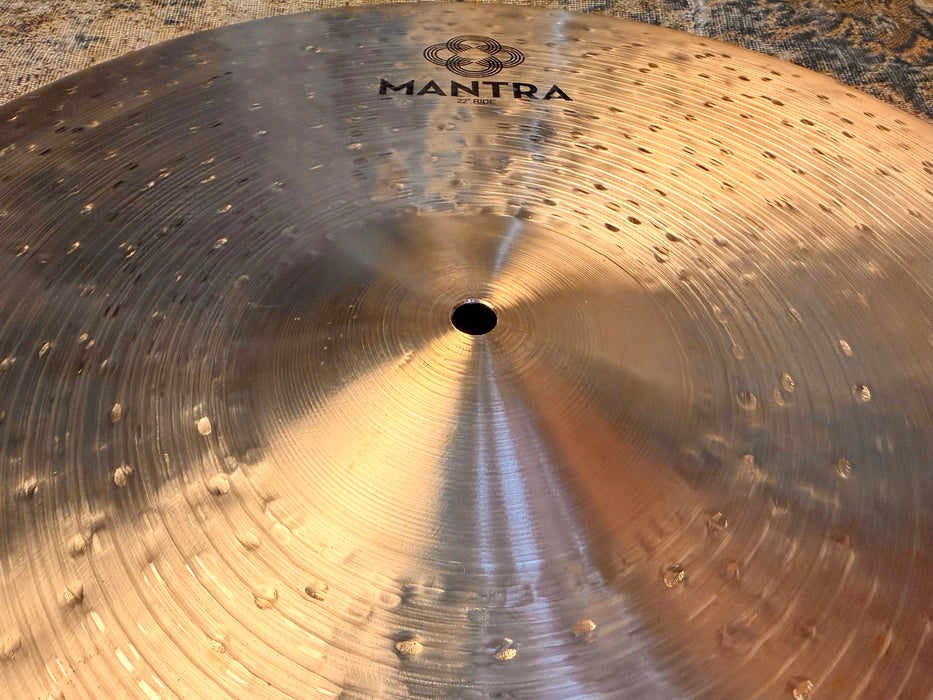 Istanbul AGOP 22” MANTRA Ride Golden Light Complex Glow! 2882 g PERFECT Cond! Harder To Find