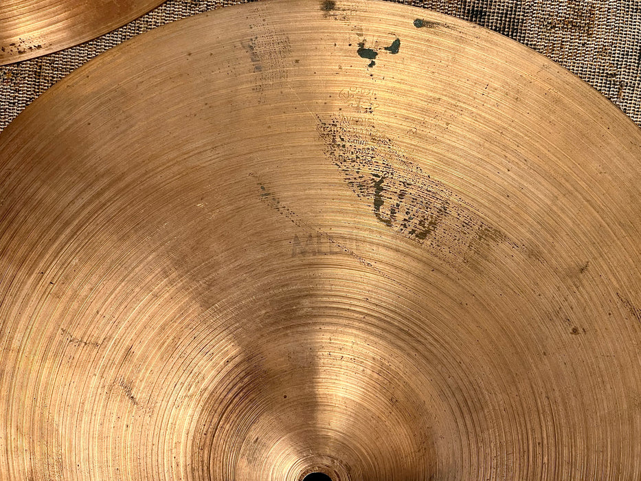 1950s Vintage Zildjian PAPER THIN 14” Hihats 820 846 g LIGHT WHISPY! Incredible!