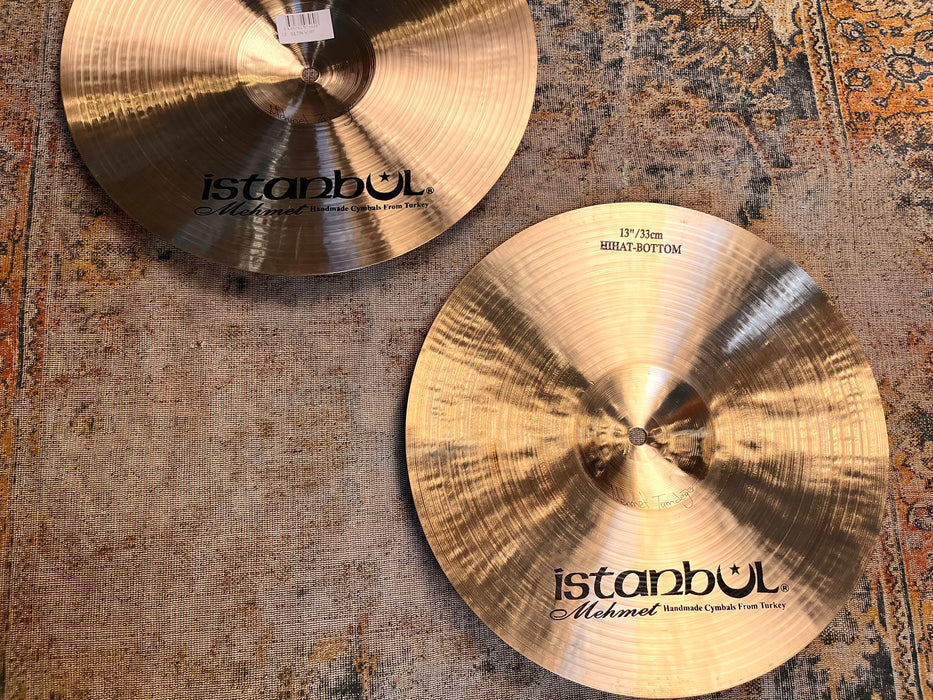 Rare Crisp ISTANBUL Mehmet  SULTAN Hihats 13” 896 1010 g PERFECT! TIGHT But Dark! Hand Hammered!