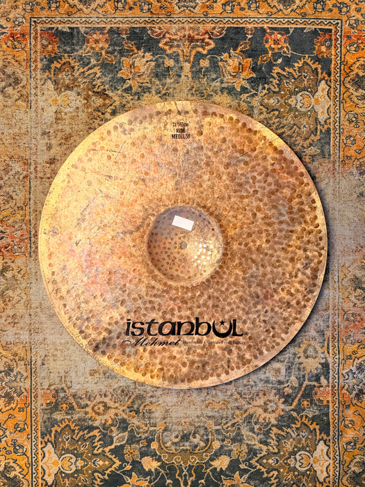 ISTANBUL Mehmet TURK Ride 21” PERFECT! DARK w Great Definition! Gorgeous! Raw Unlathed! 2744 g