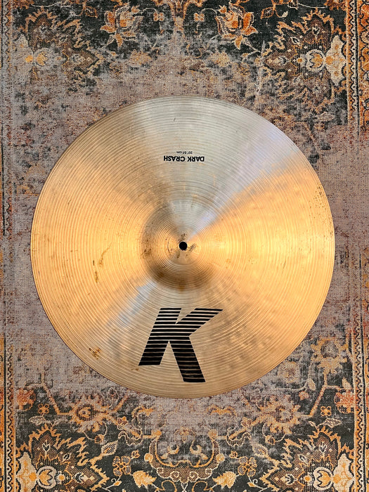 Rare 1980s Zildjian K 20” FACTORY “DARK CRASH” 2232 g Famous 80s K Tone! Elusive 20”! Versatile!