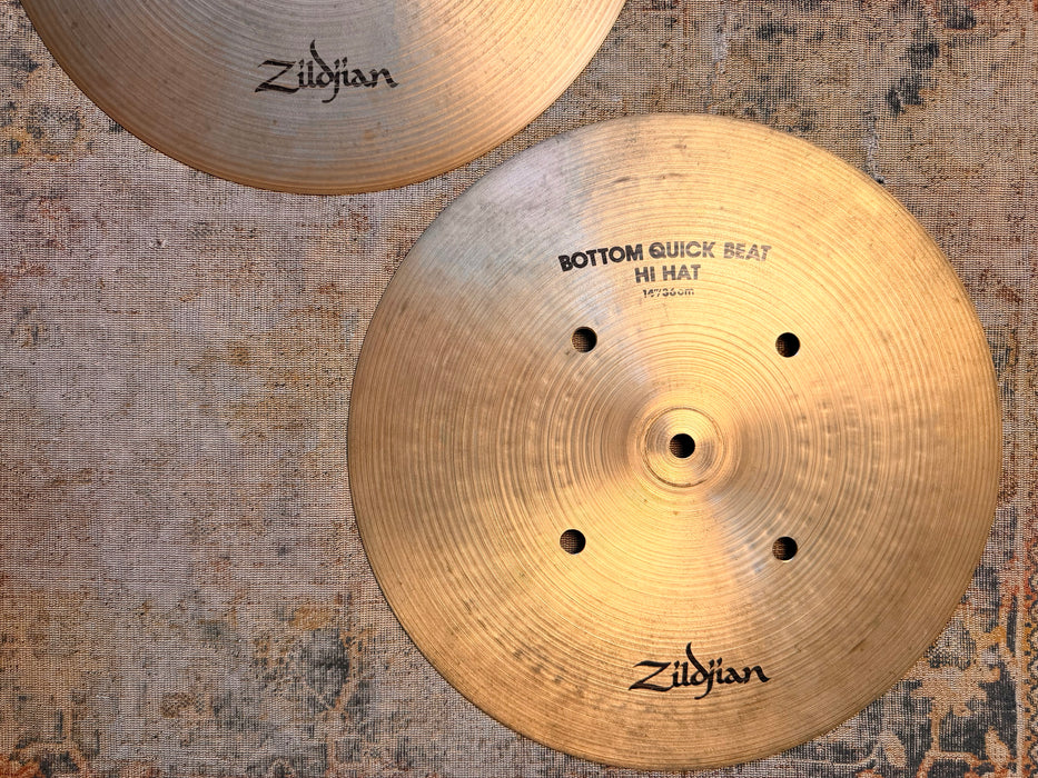 Zildjian QUICK BEAT 14” Hihats ULTRA CRISP TIGHT Articulate Earlier Version 1274 1490 g